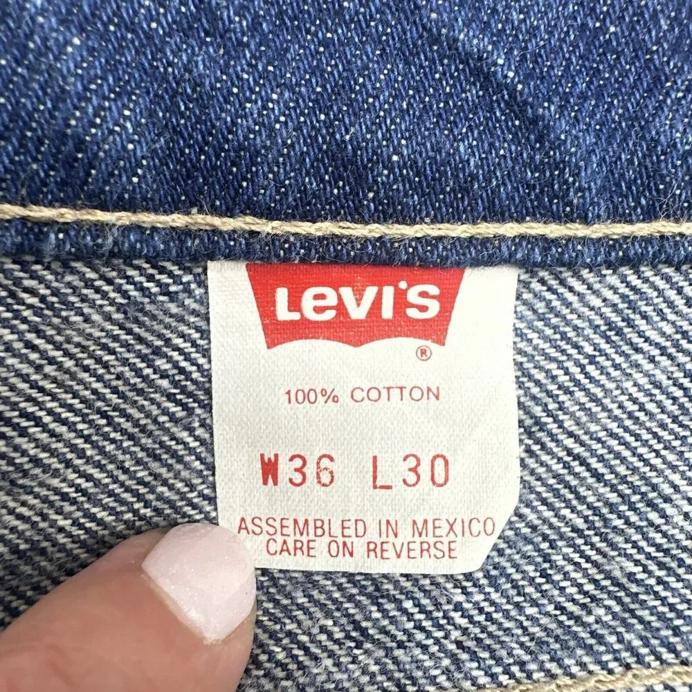 VTG Levi's 769 Orange Tab With A Skosh More Room Mens Jeans Size 36X30 80s - Picture 10 of 13